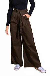 Собери Свои Вещи Брюки в Темно-Коричневом FLYING TOMATO