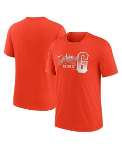 Мужская оранжевая футболка San Francisco Giants City Connect Tri-Blend Nike, оранжевый