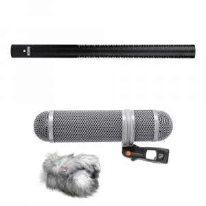 Комплект из влагозащищенного микрофона-пушки RODE NTG3B и ветрозащитного экрана Rycote Super-Shield (черный)