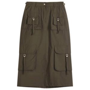 Юбка Ilanta tech light co midi Acne Studios, серый