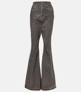 Джинсы Bolan bootcut с высокой талией Rick Owens, Dark Dust