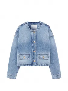 Жакет с карманами на пуговицах ANINE BING, синий