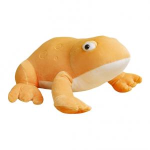 Плюшевая игрушка мультяшная лягушка высота 35см Bitter purchase, желтый