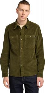 Timberland мужская вельветовая оверсайт рубашка, Dark Olive