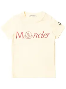 Футболка с логотипом Moncler Enfant, желтый