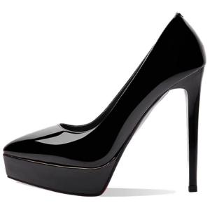 RoseDoris Туфли на высоком тонком каблуке женские, черные