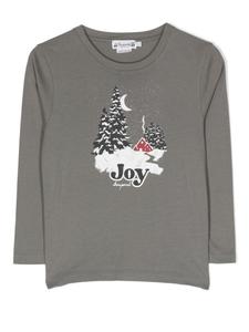 Bonpoint футболка Tadda с длинными рукавами, серый
