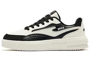 Шокирующие Износостойкие Противоскользящие Кроссовки для Скейтбординга Женские Реактивный Черный Микрокристаллический Белый Erke