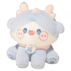 Очаровательная плюшевая кукла Талисман Года Дракона высотой 30 см OLOEY, синий