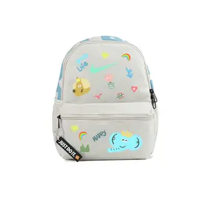 Nike Тканевый рюкзак женский серо-белый