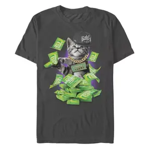 Мужская футболка Kohl's с принтом котенка Cash Kitty Licensed Character, серый
