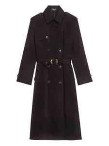 Двубортный тренчкот Zadig&Voltaire Kenar с поясом, коричневый