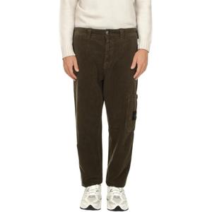 Брюки из вельвета STONE ISLAND, зеленый