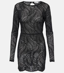 Кружевное мини-платье Genevieve Alexandra Miro, Black Lace