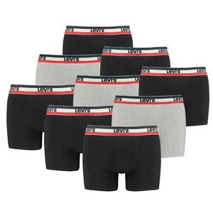 Боксеры Levi´s Boxershorts LEVIS Men Sprtswr Logo Boxer 9P, цвет Black / Grey Melange