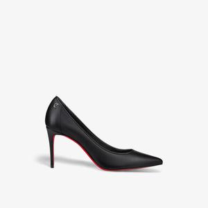 Спортивные кожаные туфли Kate 85 на каблуке Christian Louboutin, черный