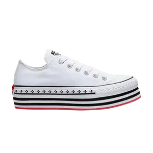 Кроссовки Converse Wmns Chuck Taylor All Star Platform Layer Low, Logo Play - White