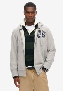 Толстовка на молнии Superdry, светло-серый