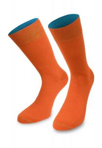 1 пара двухцветных носков normani, оранжевый
