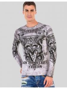 Функциональный лонгслив Cipo & Baxx, серый