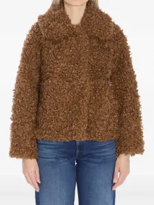 Куртка с эффектом овчины Traci Jakke, коричневый