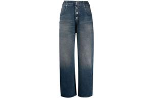 Джинсы женские Mm6 Maison Margiela с потертостями, синий