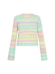 Женский свитер в цвете лайм-многоцветный myMo