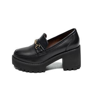 Женские туфли на высоком каблуке черные/бежевые/телесные ZHR