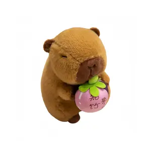 Милый капибара коллекция фруктовых пирогов плюшевые куклы высота 21cm/28cm/38cm LEVENKENESS