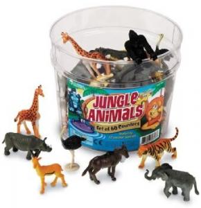 Обучающие ресурсы, Фишки, Дикие животные, 60 шт. Learning Resources