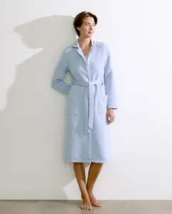Женская длинная рубашка на пуговицах Énfasis, светло-голубой