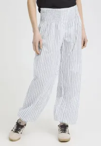 Широкие брюки пзилл Pulz, Cloud Dancer Stripe