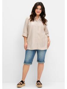 бежевая блузка-рубашка sheego