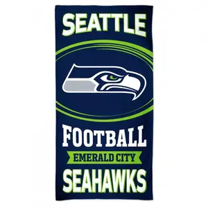 Набор полотенец WinCraft Пляжное полотенце Seattle Seahawks 150 x 75 см 1 шт. махровое Wincraft, мультиколор