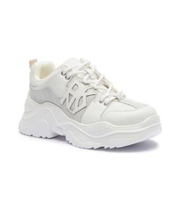 Кроссовки женские Dkny кожаные на толстой подошве, белый