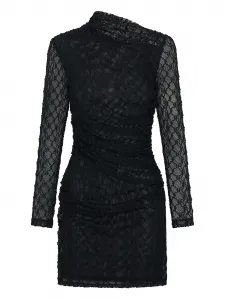 Платье мини Glenda с длинными рукавами Nicholas, черный
