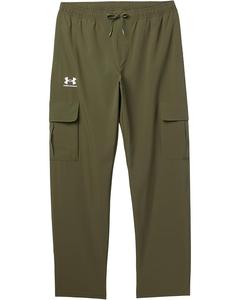 Брюки Under Armour Kids Icon Woven Pants, цвет Marine OD Green/White