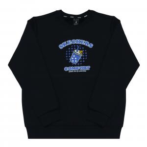 Skechers Свитшот Unisex Carbon Black Crew Neck Moderate