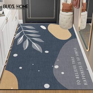 Budis Ковер 100х140 см для прихожей, водонепроницаемый, нескользящий, устойчивый к загрязнениям, с рисунком Seaweed Pattern 08