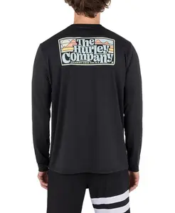 Мужская гибридная футболка с длинным рукавом Hurley, черный