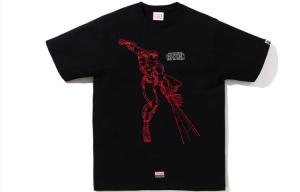 Футболка Marvel X унисекс A Bathing Ape, черный