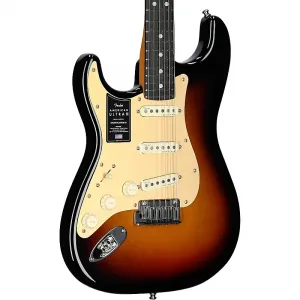 Электрогитара Fender American Ultra II Stratocaster для левши (гриф из черного дерева, с кейсом), цвет Ultraburst
