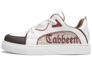 Кроссовки Cabbeen Skateboarding Shoes Men Low-top, бежевый/черный