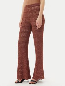 Широкие трикотажные брюки 251TT3196 Twinset, коричневый