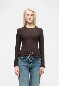 Футболка с длинными рукавами и круглым вырезом Gap, Terra Brown