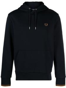 Fred Perry худи с кулиской и логотипом, синий