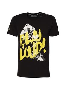 Футболка Play It Loud черно-желтая Roberto Geissini