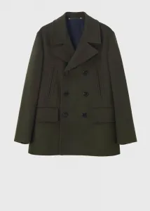 Мягкое пальто из меланжевой ткани.