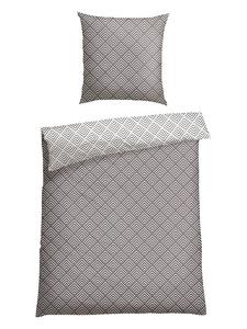 Schiesser Комплект постельного белья из фланели "Мейбл" серого цвета