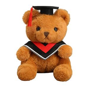 Плюшевый мишка выпускник, мантия бакалавра и докторская шапочка, мультяшная игрушка плюшевый мишка ZOCO